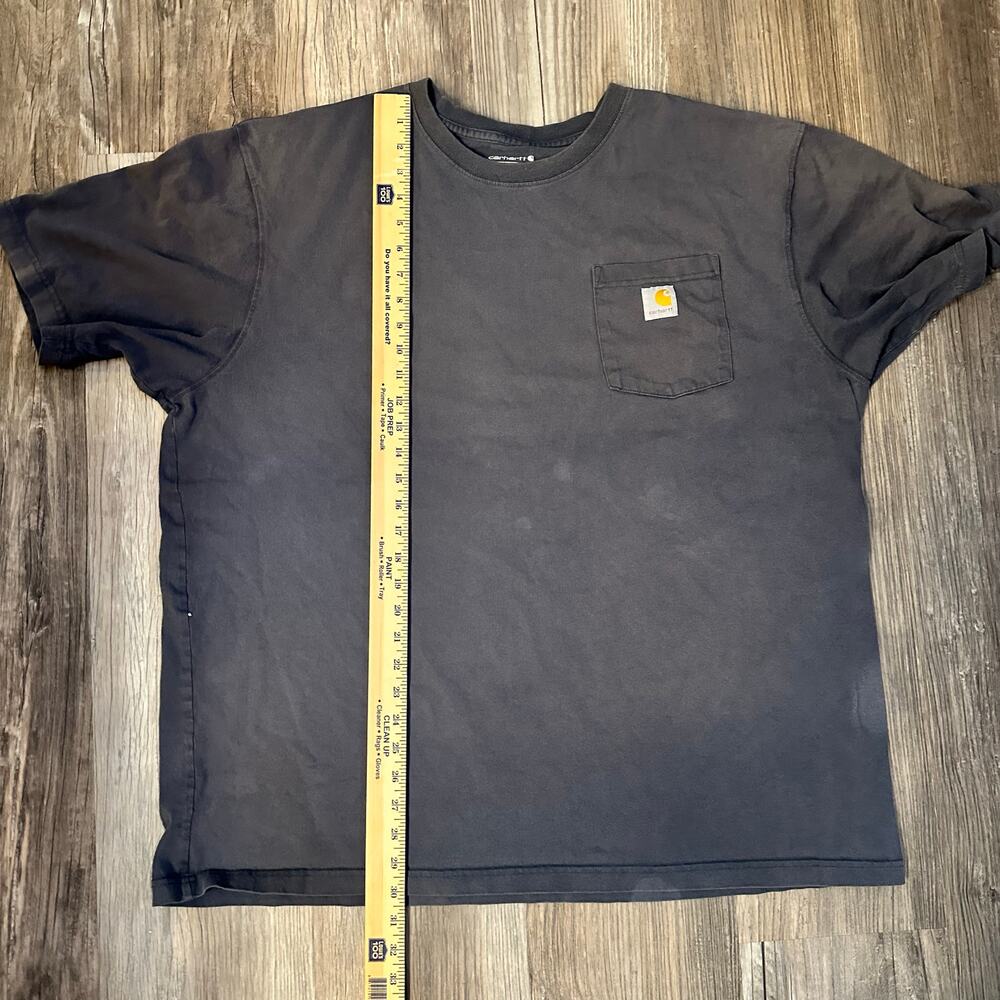 Carhartt Men's 2XL Short Sleeve Loose Fit‎ T Shirt Gray Pocket Work Shirt - Picture 4 of 7